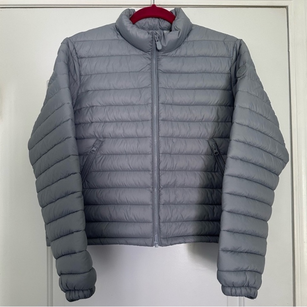 SAVE THE DUCK Light Gray/Blue Ultra Light Jacket